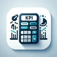 DALL·E 2024-01-23 12.22.46 - Design an icon for a 'KPI Calculator' application. The icon should incorporate elements that symbolize the measurement and calculation of Key Performa