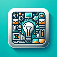 DALL·E 2024-01-23 12.51.57 - Create another icon for a 'Product Generator' application, showcasing a different design concept. This icon should emphasize the innovation in product